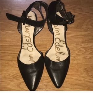 Sam Edelman Helena ankle strap black heels